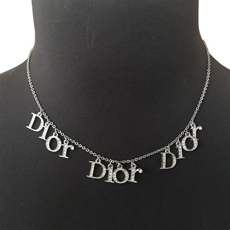 dior personalised necklace|dior necklace for women.